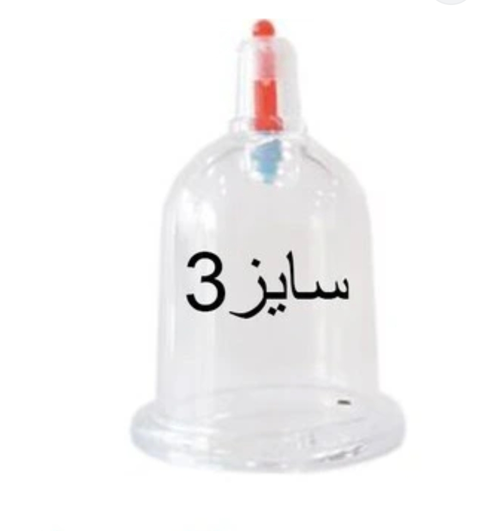 لیوان شفاف بادکش سایز 3